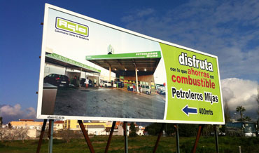 Fabricación de valla publicitaria