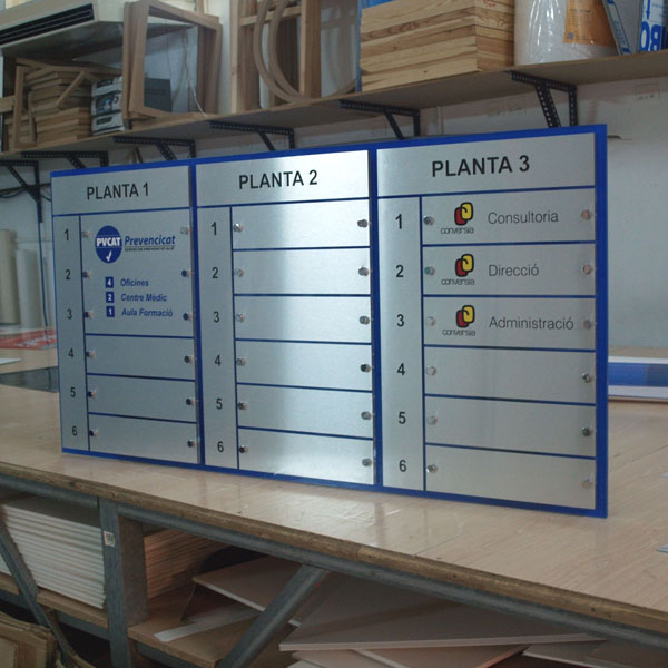 Señaletica directorio dibond