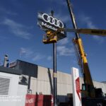 Monoposte Audi pantalla led