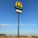 Monoposte terminado Mcdonalds